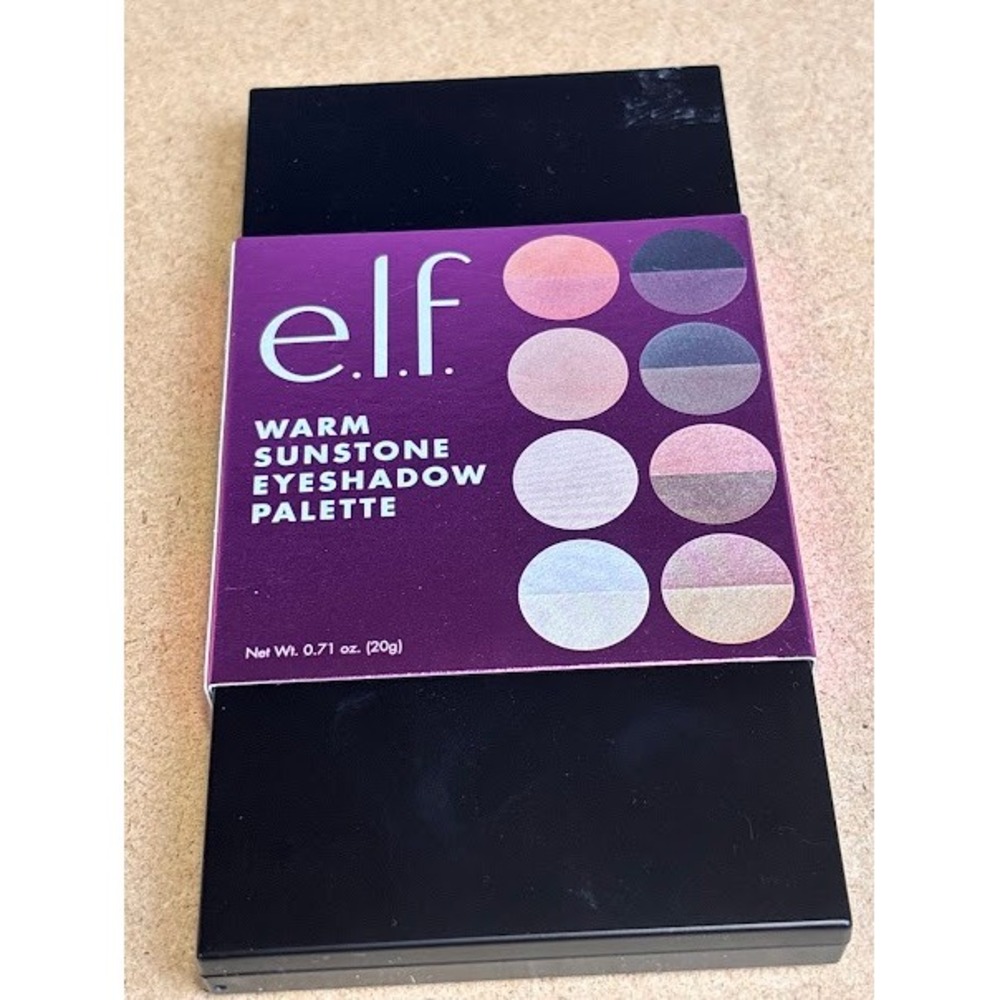 ELF Warm Sunstone Eyeshadow Palette 2 Base Shades 6 Matte Metallic Finishes